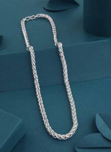 Pihoo Enterprise Silver Plated Chain For Boys and Man Silver Plated Brass Chain Silver Plated Alloy Chain