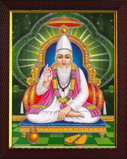 Cherriee Sant Kabir Das Sadhu Mahatma Sparkle Coated Photo 10 inch x14 inch Digital Reprint 14 inch x 10 inch Painting