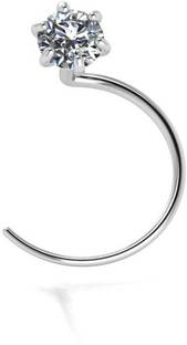 SOMYA Zircon Sterling Silver Nose Stud