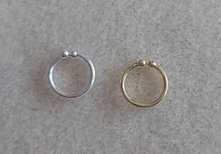 RENU CREATION Beads Gold-plated, Sterling Silver Plated Metal, Alloy, Brass, Tungsten Nose Ring