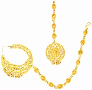 Nath Gold-plated Plated Brass Nathiya