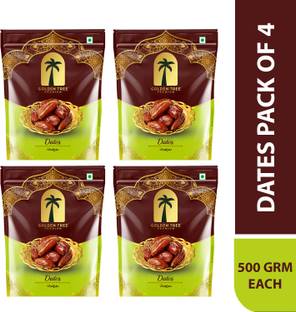 Golden Tree 100% Pure & Fresh Khajoor| Deliciously Sweet| Rich in Fibre Naturally Energizing Dates