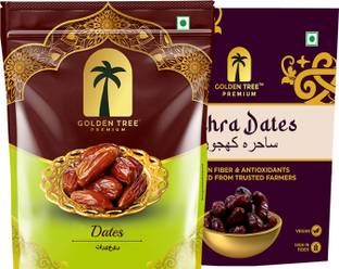 Golden Tree Premium Healthy Dates, Soft, Sweet, Nutty Khajoor, Energy Boosting Snack Dry Dates