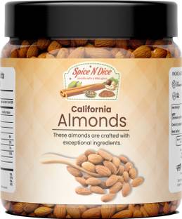 spice n dice 100% Natural and Premium California Almond | Quality Badam Giri| Rich in Protein Almonds