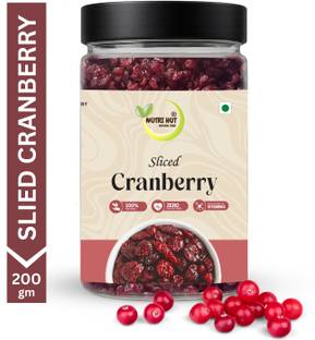 Nutri Hut Sliced Cranberries | Naturally Sweet & Tart | Rich in Antioxidants, Fiber Cranberries