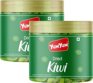 YUM YUM Premium Dried Kiwi Fruits 400g (Pack of 2 -200g Each) Kiwi