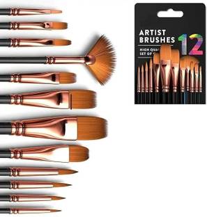 BloomTip Premium Painting Brushes for Acrylic,Watercolor, Fabric.