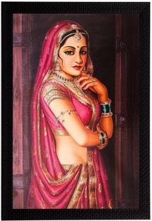 eCraftIndia Pretty Ragini Canvas 20 inch x 14 inch Painting