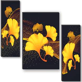 saf Flower pot modern art UV textured self adeshive Pack of 3