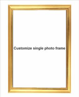 Devatwal Customized Filmily Golden Photo Frame Personalized Photo Frame For Wall Mounted Digital Reprint 12 inch x 8 inch Painting