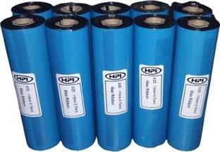 HPI HPI Wax Barcode printer ribbon 110mm x 70 mtr ,( 13mm core) Thermal transfer ribbon pack of 10 rolls Paper Label