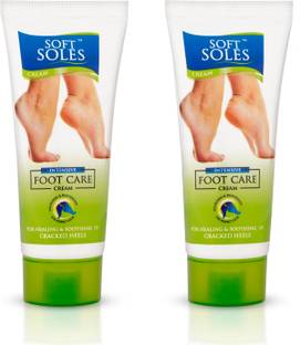 SOFT SOLES Foot Cream for Cracked Heels | For Women & Men -Pack of 2