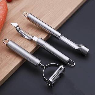 SKYZONE Fruit & Vegetable Peelers and Apple Corer Straight Peeler Set Straight Peeler Set
