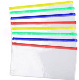 Andix zip lock supper quality multipurpose use pencil pouch (Set of 10) waterproof pouch Art Plastic Pencil Boxes
