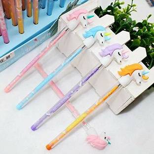 Modern Roots Beautiful Designer Unicorn Pencils (Pack of 4 Pencils) | Assorted Colours** Pencil