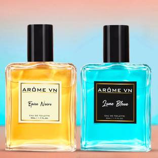 VN AROMA Combo Pack of 2 | Epie Noire - Lune Bleue | Long Lasting |Premium Luxury Perfume Eau de Toilette  -  100 ml
