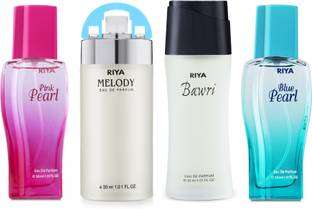 RIYA Pink Pearl & Melody Green & Bawri & Blue Pearl Perfume 30 ML Each For Women Eau de Parfum  -  120 ml