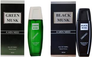 RAMCO Exotic Green and Black Musk Combo Perfume (100ml Each) Eau de Parfum  -  200 ml