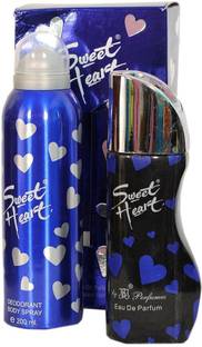 JBJ Exotic Sweet Heart Blue Combo of perfume and Deo Eau de Parfum  -  300 ml