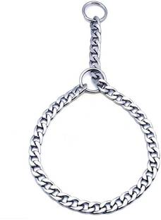 JAPIN Stainless Steal Choke Chain Dog Training Collar (L-24 inch W-1.75 cm), (Pack of 1). 59 cm Dog Chain Leash