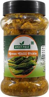 GREEN PIECE Green Chilli Mango, Mixed, Green Chilli Pickle