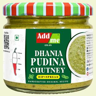 Add me Dhania Pudina Chutney Mint Sauce 300g Classic Indian Pani Puri Bhelpuri Chatni Pudina Pickle