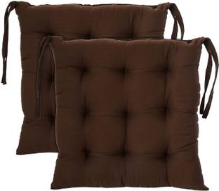 Soo Jaoo Chair Pad Cotton Solid Chair Pad Pack of 1