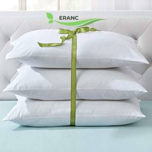 ERANC Cotton Sleeping Pillow Pack of 3 Solid LUXURY