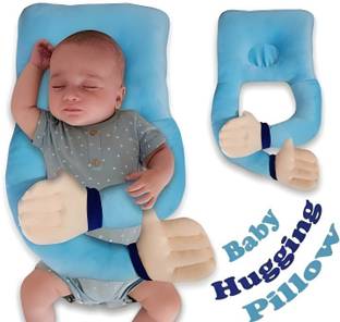 DECRONICS Baby Huggable Pillow Cotton Solid Baby Pillow Pack of 1