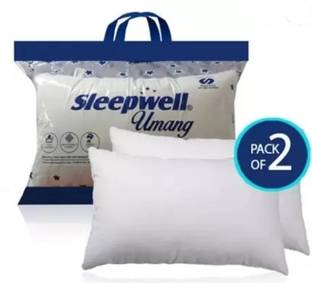 Sleepwell NA Microfibre Solid Sleeping Pillow Pack of 2