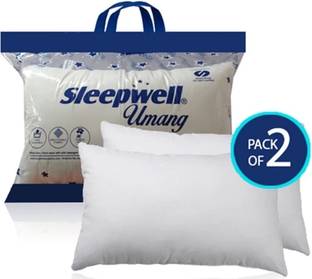 Sleepwell Microfibre Solid Sleeping Pillow Pack of 2