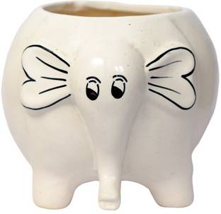 CloudNursery Elephant Ceramic pot || Plant Container Set Plant Container Set