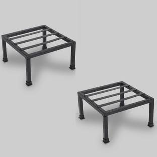 VINAMRA28 Premium Strong Square Stand For indoor and Outdoor Plants, Black - set of 2 Plant Container Set