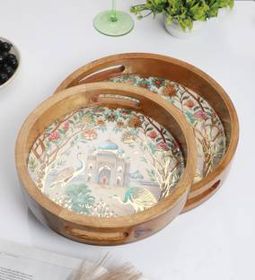 shreejee creation New Round 2 Combo Tray Sets-5 Tray
