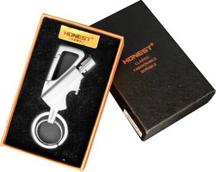 DriZZling Permanent Metal Match Keychain Lighter Forever Matchstick Fire Starter Key Ring Attach In Spark Match Stick Flint lighter | Pocket Lighter