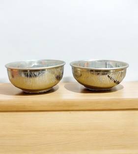 Sigaram Sigaram 1.5 Inch German Silver Bowl For Home Pooja Decore K4434 Copper