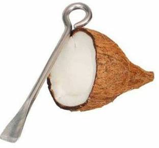 Divviks Coconut Cutting Tool, Stainless Steel Coconut Peeler Rod (Pack of 1) Straight Peeler