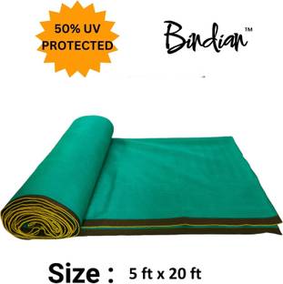 mitawa Shade Net 5x20 feet green net 50% UV Block Multipurpose for Garden/Balcony Portable Green House