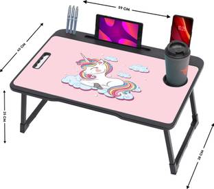 FurniGully Foldable multipurpose Table Wood Portable Laptop Table