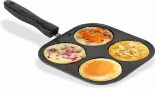 bluline Urbane Non-Stick Mini Uttapam Maker/ Uttapam Pan 4 Cavity - Gas Stove Compatible Tawa 19 cm diameter