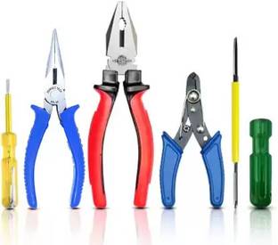 Snomex Plier with Nose Plier,Wire Cutter,Line Tester, 2in1 Screwdriver Power & Hand Tool Kit