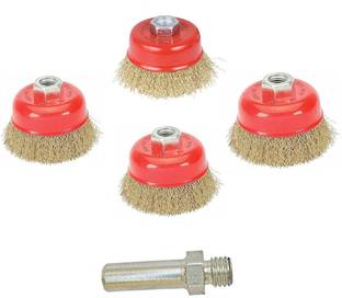 Kshivi Non Twisted Cup Brush for Removing Rust,And for Polishing With Drill Attachment Wheel Brush
