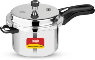 Rallison Appliances ISI CERTIFIED With Heavy 4MM Thickness & Double Safety Valve 10 L Outer Lid Pressure Cooker