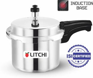 Litchi Aluminium Outerlid 3 L Outer Lid Induction Bottom Pressure Pan