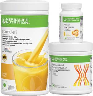 HERBALIFE WEIGHT LOSS COMBO -SHAKE, PROTEIN 200GM & AFRESH Whey Protein