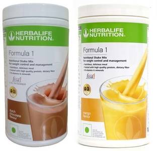 HERBALIFE Formula 1 Nutritionl shake mix Chocolate and Mango flavour for weigtt loss Plant-Based Protein