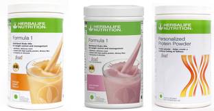 HERBALIFE FORMULA1 ORANGE + ROSE KHEER + PROTEIN POWDER 400 GRAM Protein Blends