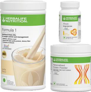HERBALIFE Nutrition formula 1 Vanilla500g+ Protein powder 200g + Afresh lemon 50g Combo Plant-Based Protein