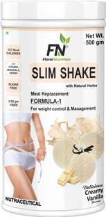 Floral Nutrition Slim Shake Formula 1 with Natural Herbs for weight control & Management-Vanilla