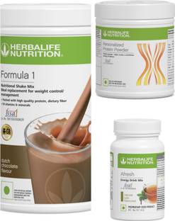 Herbalife Nutrition F1 SHAKE Chocolate , PP Powder 200 G , Afresh - Tulsi Protein Shake